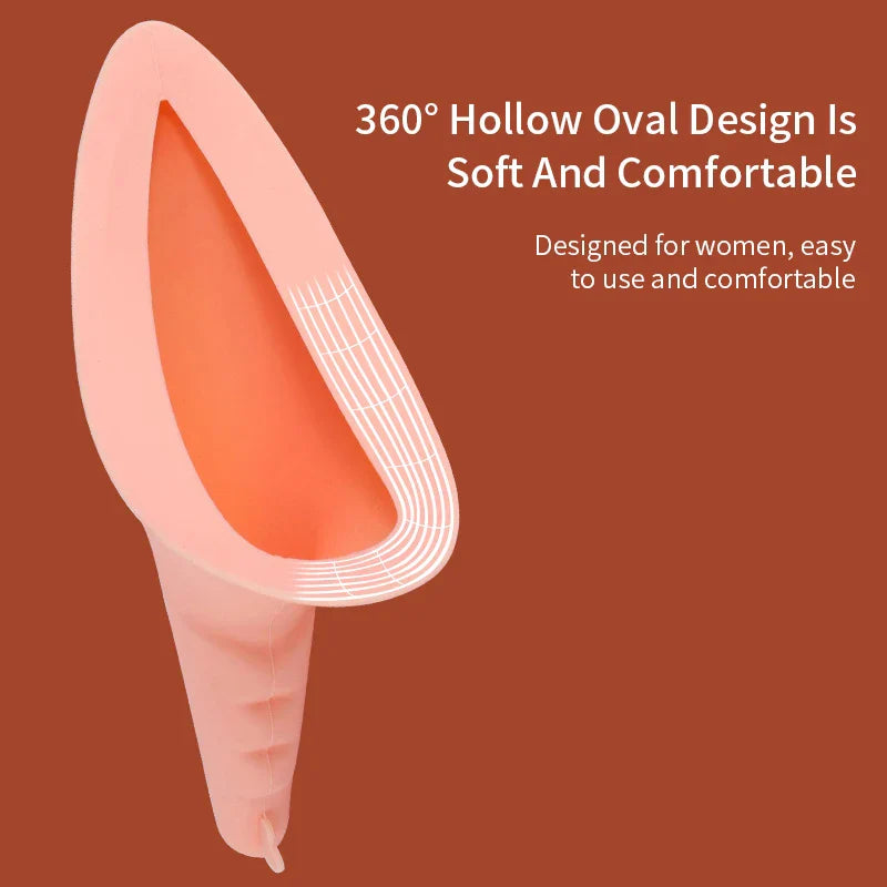 Ladies Portable Outdoor Emergency Silicone Urinal