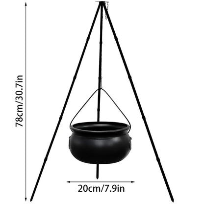 Large Witch Cauldron with LED Lights