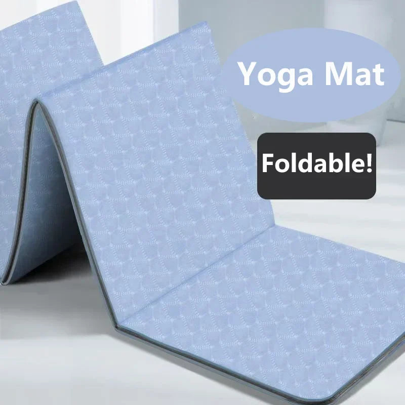 Foldable Non-Slip Yoga Mat Thickness (8mm)