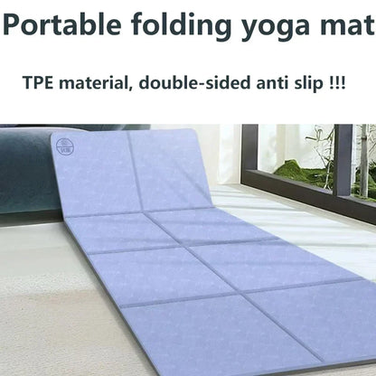 Foldable Non-Slip Yoga Mat Thickness (8mm)