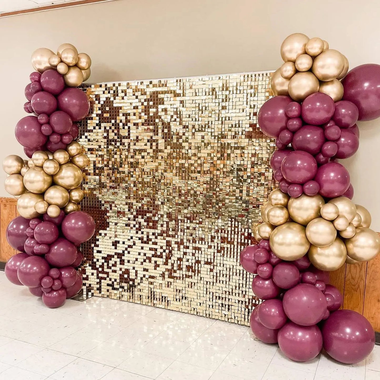 Light Gold Shimmer Wall Backdrop