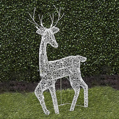 Lighted Christmas Deer Reindeer Family with LED Lights