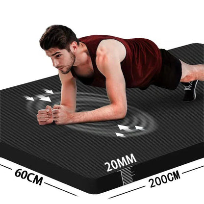 Long Non-Slip Men's Fitness Mat