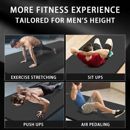 Long Non-Slip Men's Fitness Mat