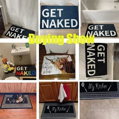 Dark Cat Welcome Doormat