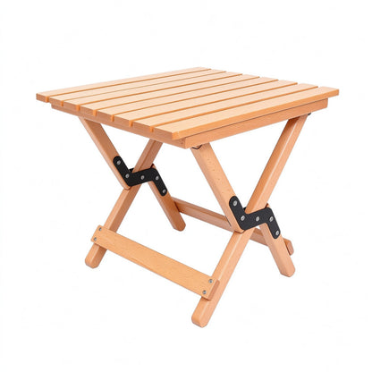 Portable Folding Wooden Camping Stool