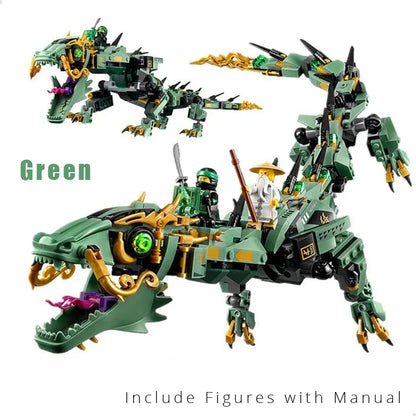 Ninja Mecha Dragon Building Blocks for Kids