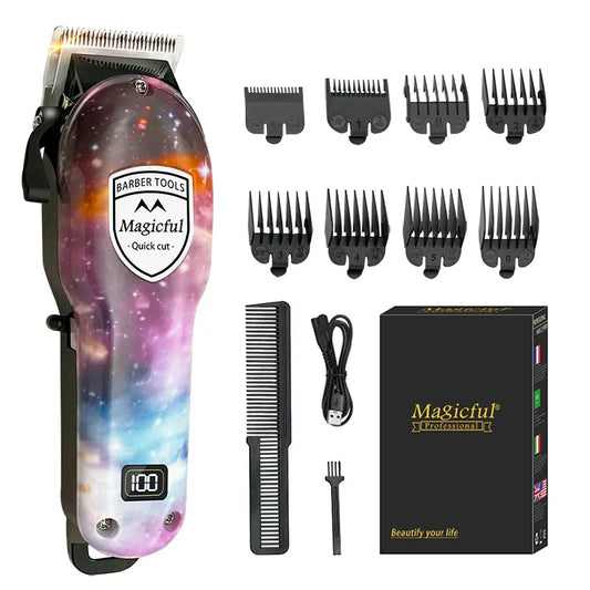 Hair Trimmer for Men Adjustable Electric Clipper with Digital Display