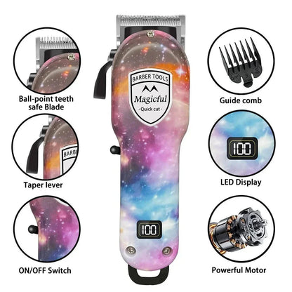Hair Trimmer for Men Adjustable Electric Clipper with Digital Display