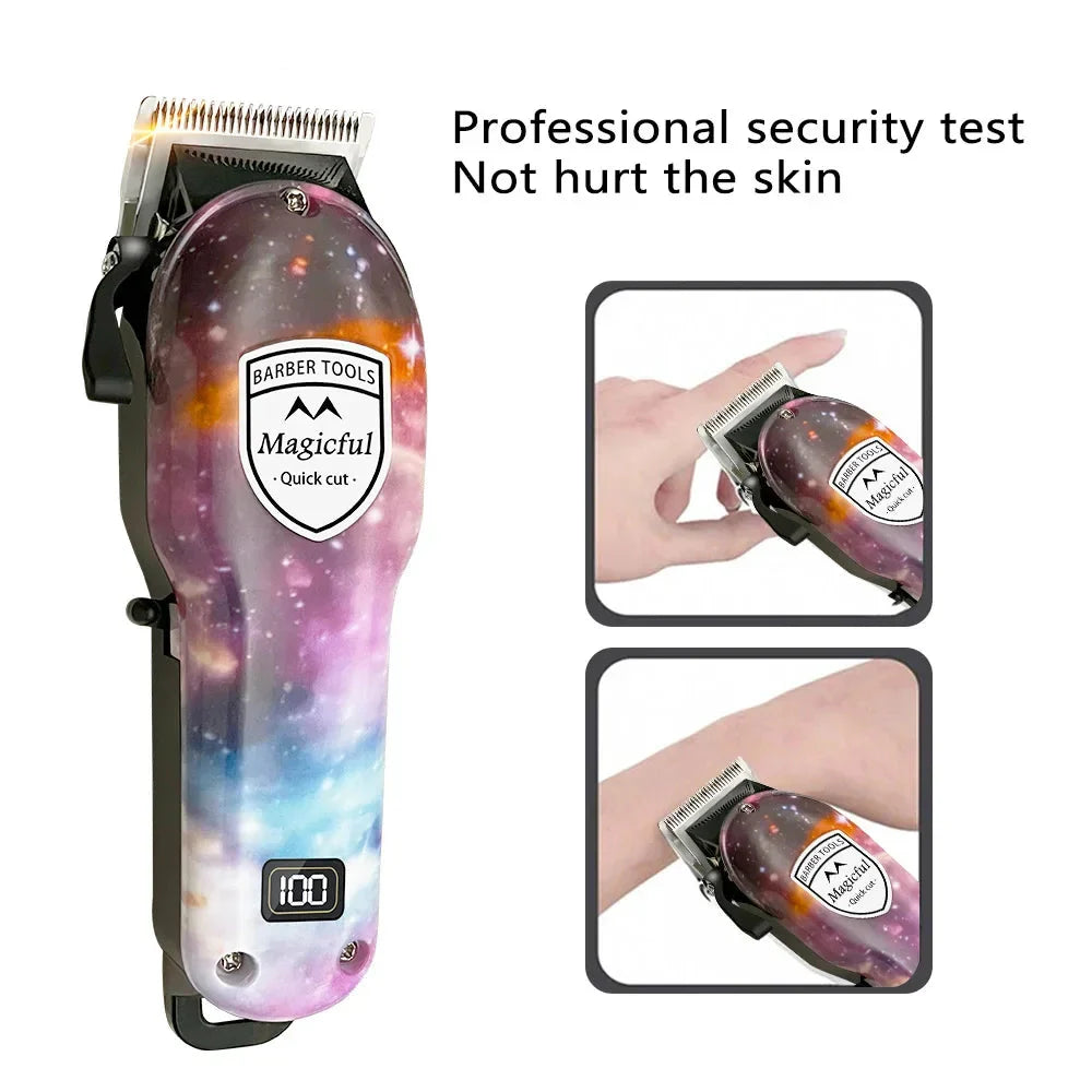 Hair Trimmer for Men Adjustable Electric Clipper with Digital Display