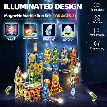 Magnetic Building Blocks with Marble