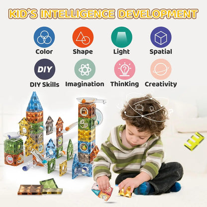 Magnetic Building Blocks with Marble