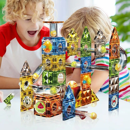 Magnetic Building Blocks with Marble