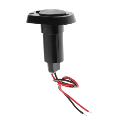 Marine Boat 2-Pin Stern Light Plug-in Base with Black Cover