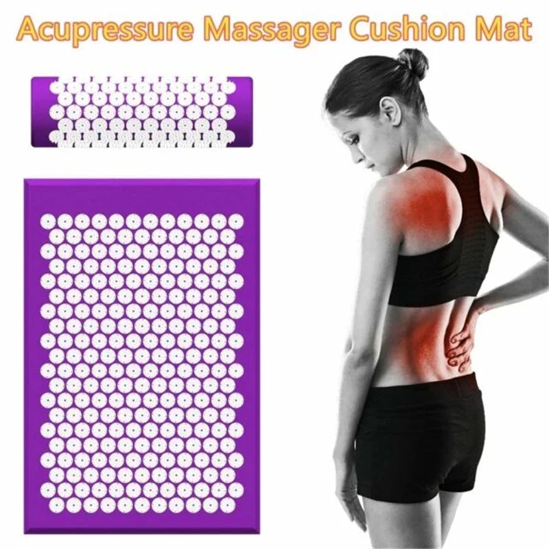 Massage Cushion Yoga Mat & Acupressure Pillow