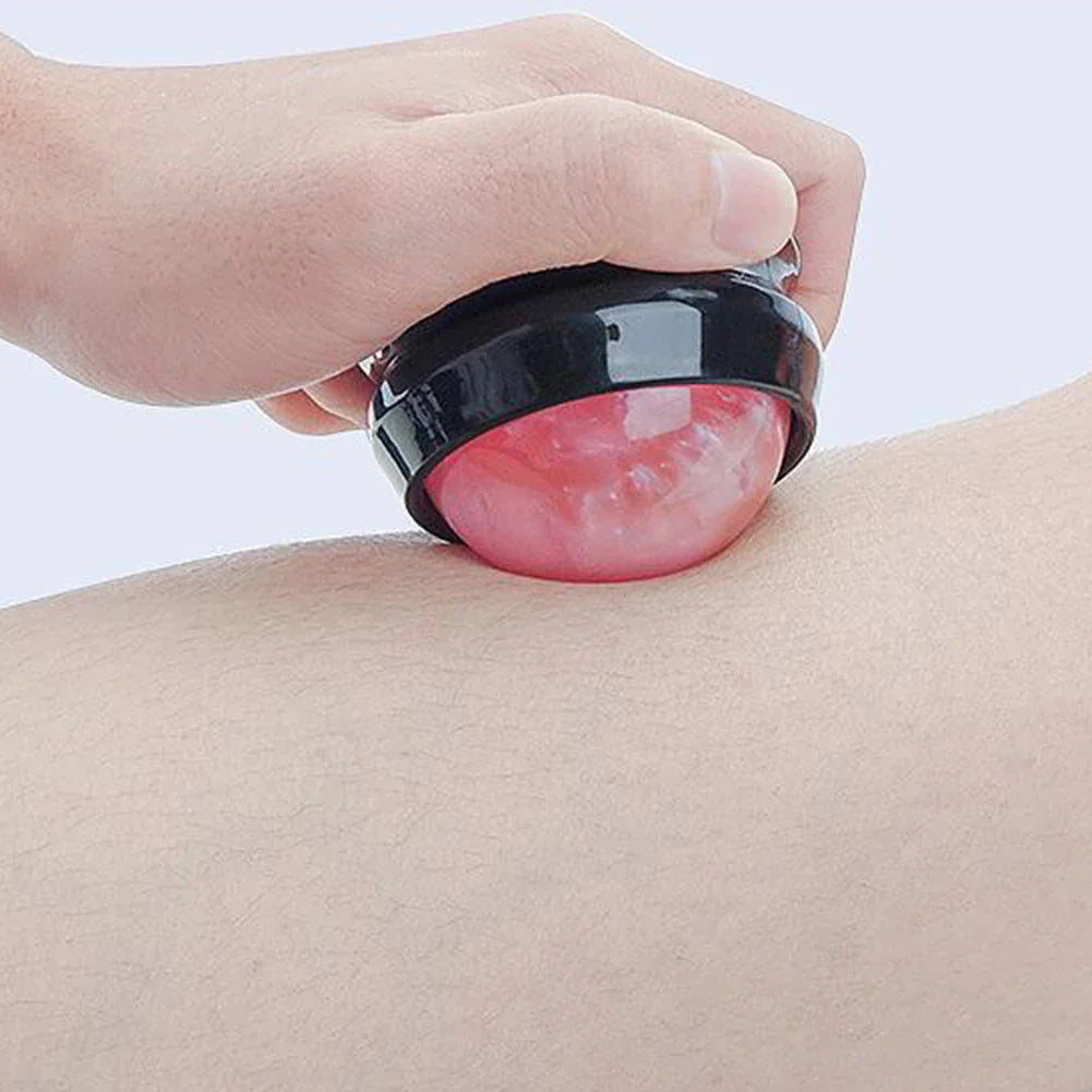 Manual Massage Roller Ball Full Body Therapy Tool Pink