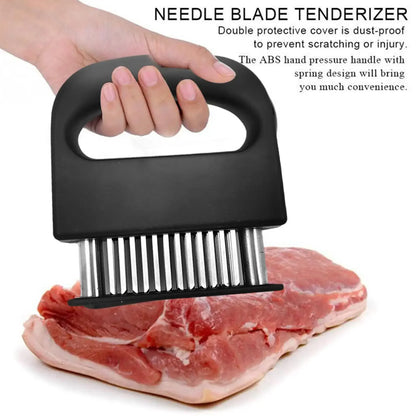 Stainless Steel Meat Tenderizer – 48 Needle Steak Softener