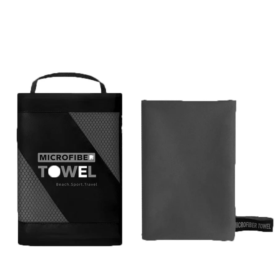 Quick-Drying Microfiber Sports Towel (Dark Grey)