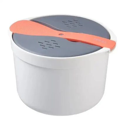 Portable Microwave Rice Cooker & Bento Lunch Box Orange