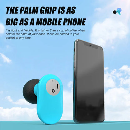 Mini Electric Handheld Massager 6-Speed Deep Tissue Therapy Blue