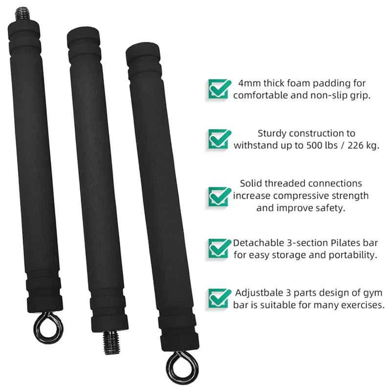 Portable Weighted Pilates Bar