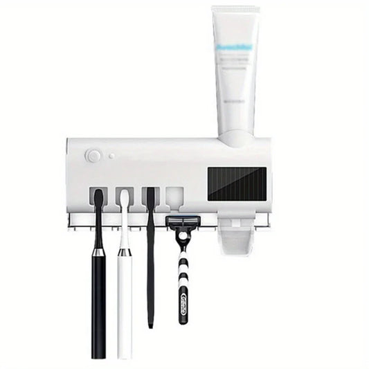 Automatic Toothbrush Holder with Toothpaste Squeezer
