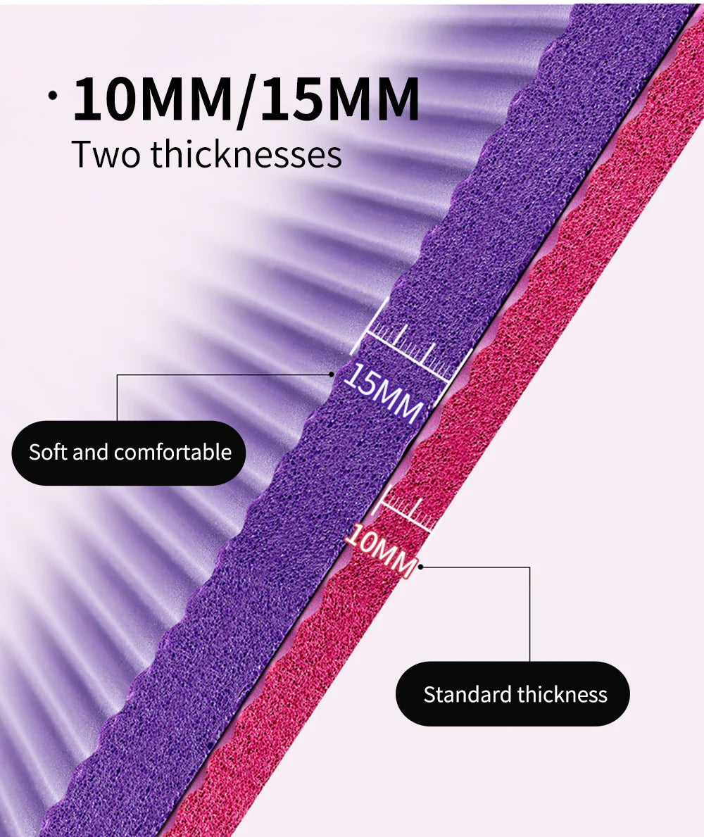 Anti-Slip Yoga Mat Thickness (15mm)