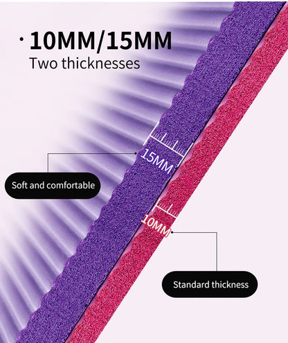 Anti-Slip Yoga Mat Thickness (15mm)