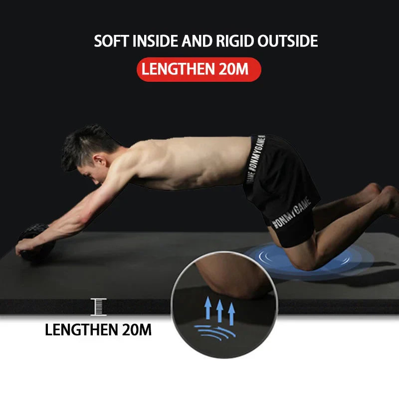 High-Density Non-Slip Yoga Mat with Strap