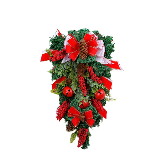 Upside Down Christmas Wreath Front Door Decoration
