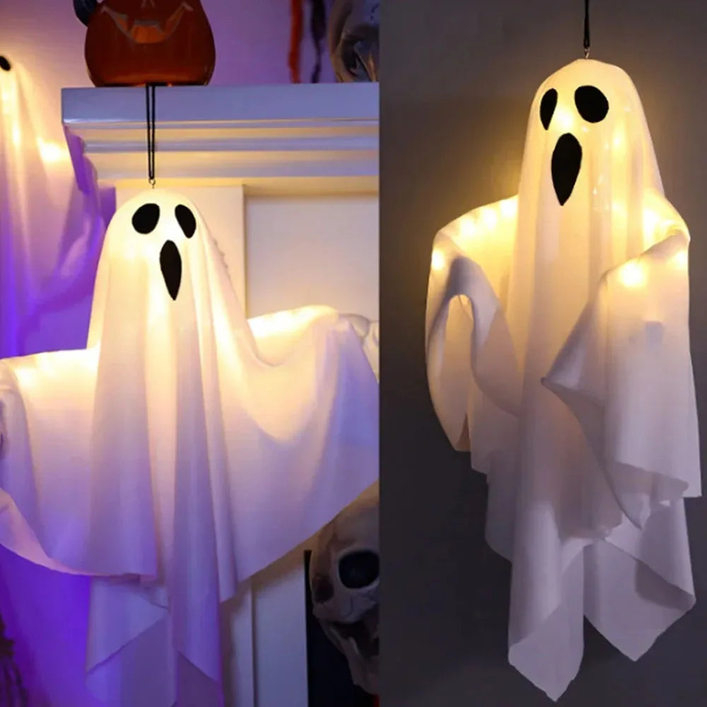 Halloween LED Hanging Ghost Ornaments