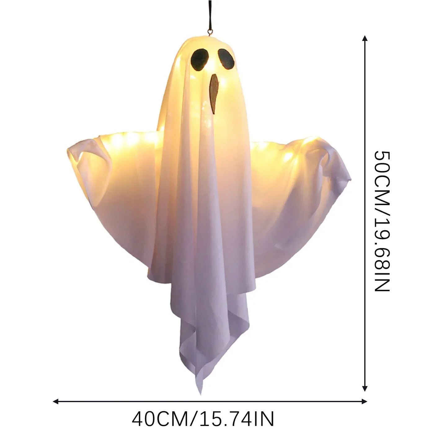 Halloween LED Hanging Ghost Ornaments