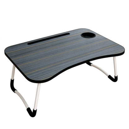 Portable Folding Laptop Bed Tray Table Lap Desk Notebook Breakfast Cup Slot