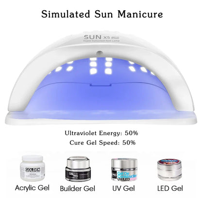 LED Nail Dryer UV Lamp for Gel Polish (72W)
