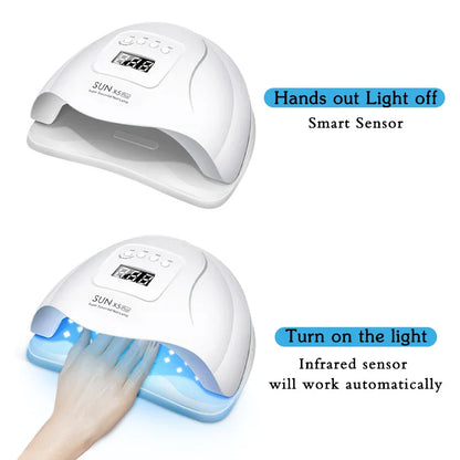 LED Nail Dryer UV Lamp for Gel Polish (72W)