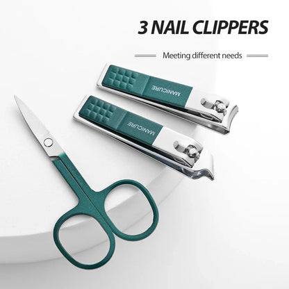 Portable Stainless Steel Nail Clipper Set (6 pcs)