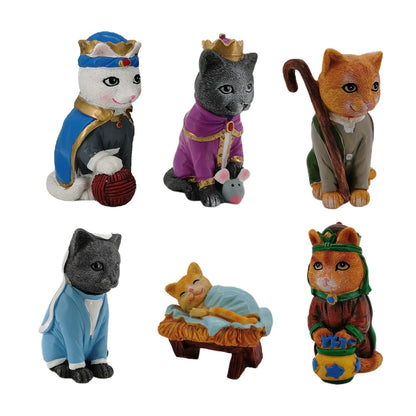 Nativity Royal Cats Christmas Decoration