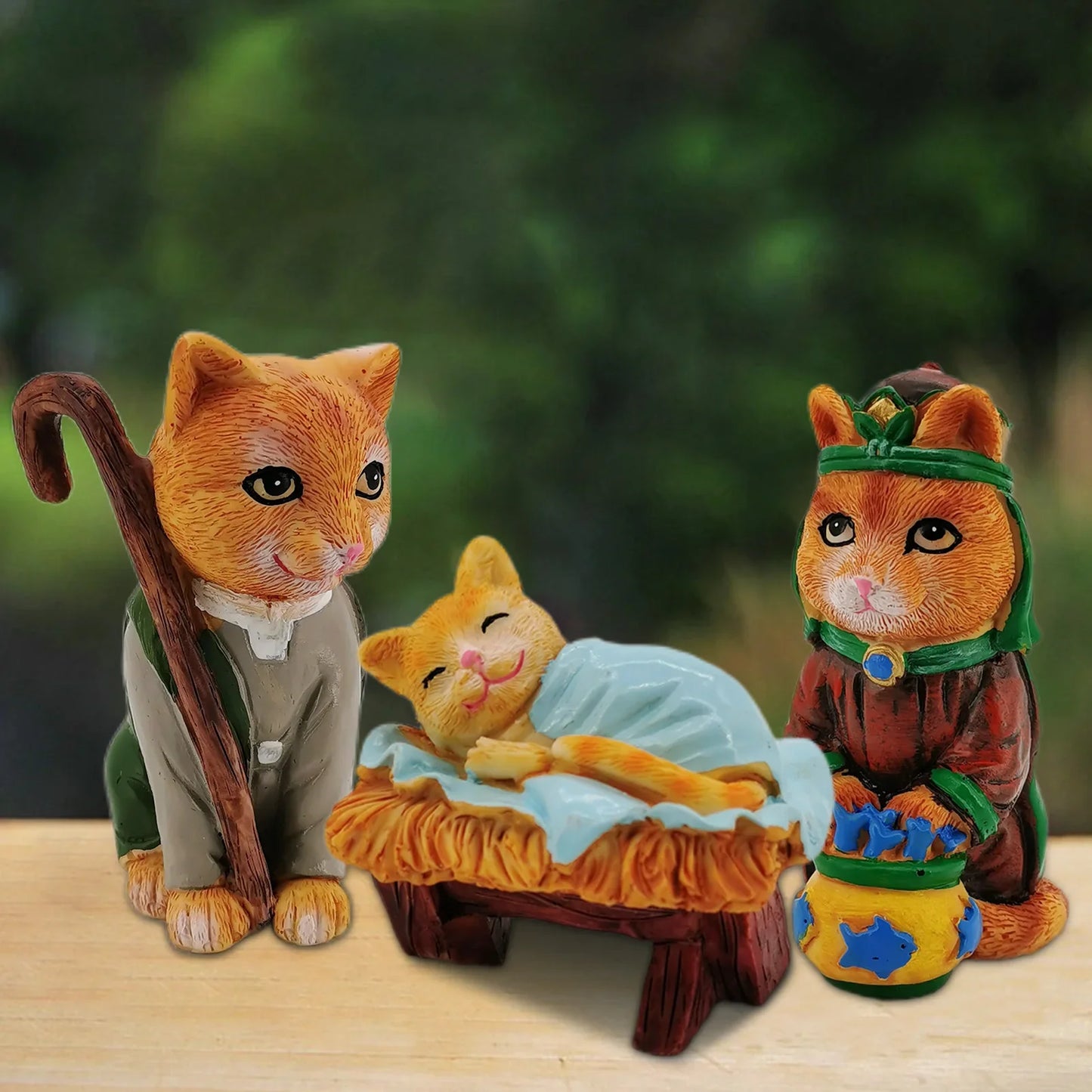 Nativity Royal Cats Christmas Decoration