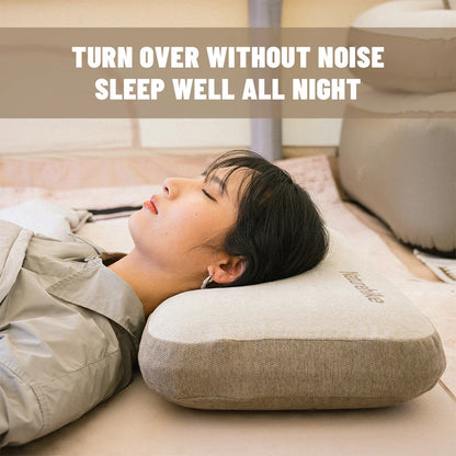 Memory Foam Comfort Square Pillow for Camping & Travel