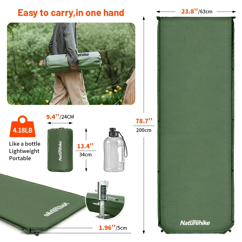 Self-Inflating Air Mattress Camping Foam Sleeping Mat