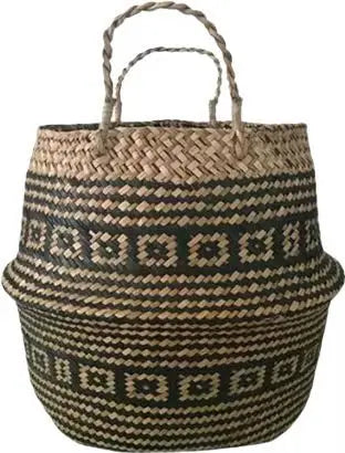 Foldable Handmade Rattan Woven Storage Basket