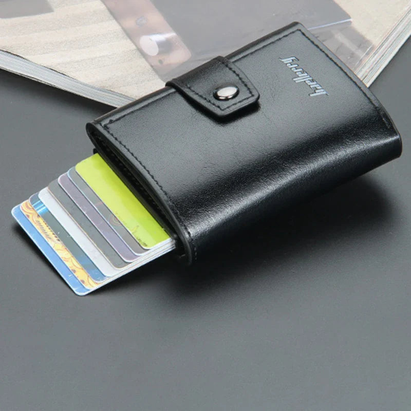 Wallet RFID Blocking PU Leather Card Holder