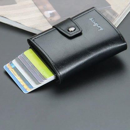 Wallet RFID Blocking PU Leather Card Holder