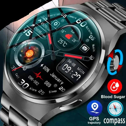 GPS Smart Watch Men 360 HD, IP68, Heart Rate, Bluetooth Call