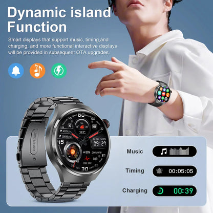 GPS Smart Watch Men 360 HD, IP68, Heart Rate, Bluetooth Call