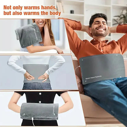 Graphene Quick Heating Warming Pad Hand Warmer  Grey