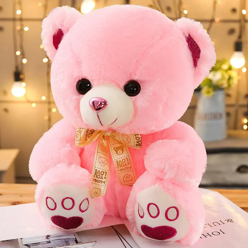 Cute Cartoon Pink Teddy Bear Plush Toy
