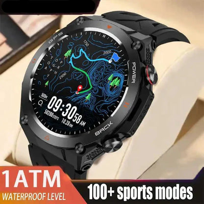 Men's Smart Fitness Watch Bluetooth Call (Black)