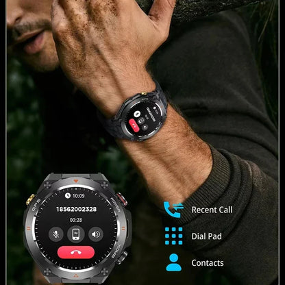 Men's Smart Fitness Watch Bluetooth Call (Black)