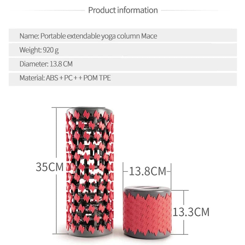 Roller Yoga Foam Massage Fitness (Red)